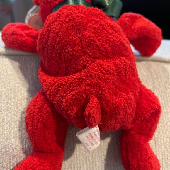 TY BEANIE BABY Mistletoe The Bear With Tags Retired 2000 Plush 8.5" - Picture 8 of 8